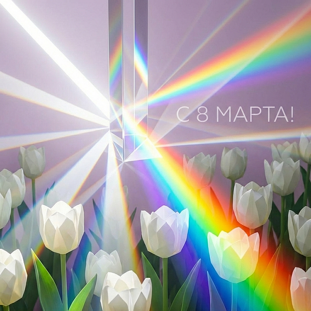 Открытка на 8 Марта
