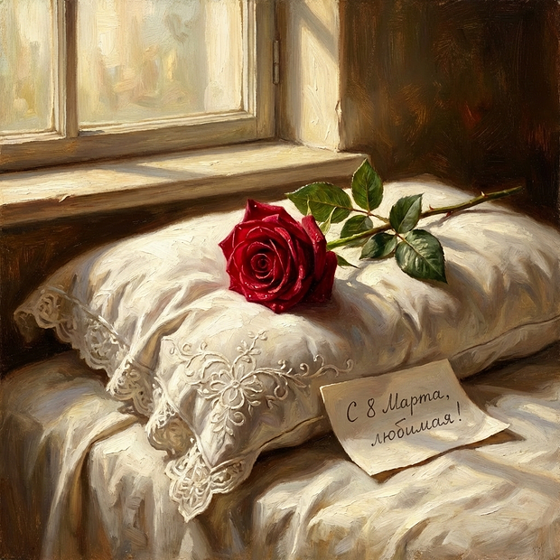 Открытка на 8 Марта
