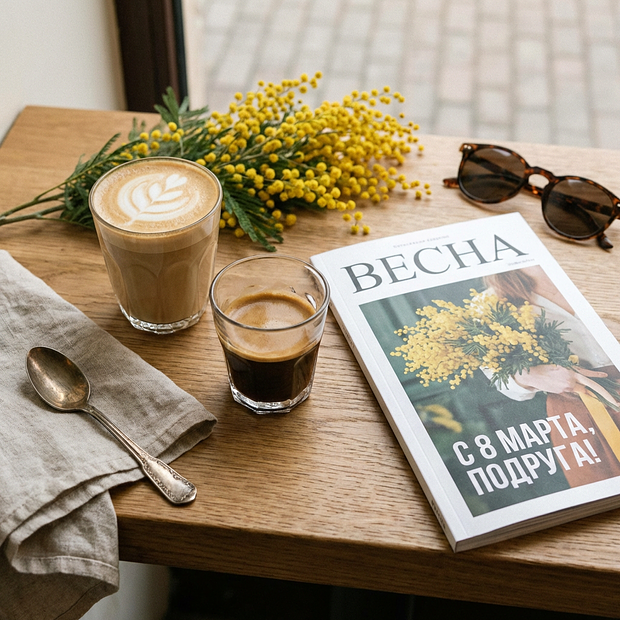 Открытка с Международным женским днем 