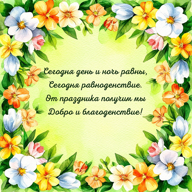 Стихи с поздравлением с днем весеннего равноденствия