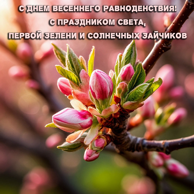 Открытка с днем весеннего равноденствия

