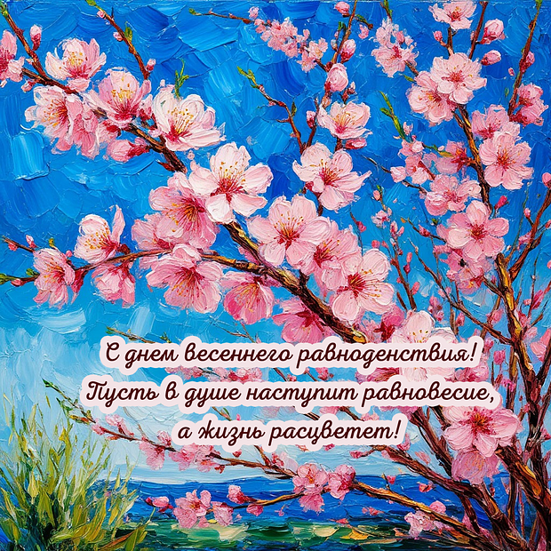 Скачать открытку с днем весеннего равноденствия
