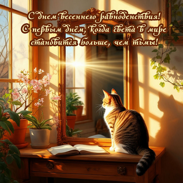 Скачать бесплатно открытку с днем весеннего равноденствия
