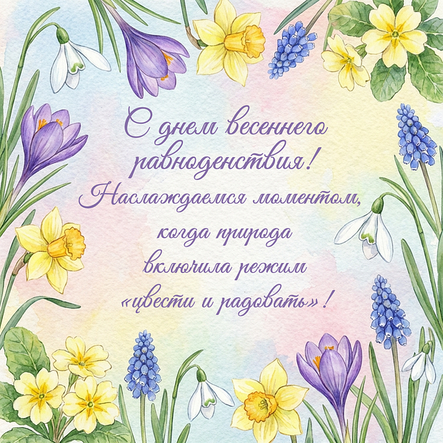 Красивая картинка на день весеннего равноденствия
