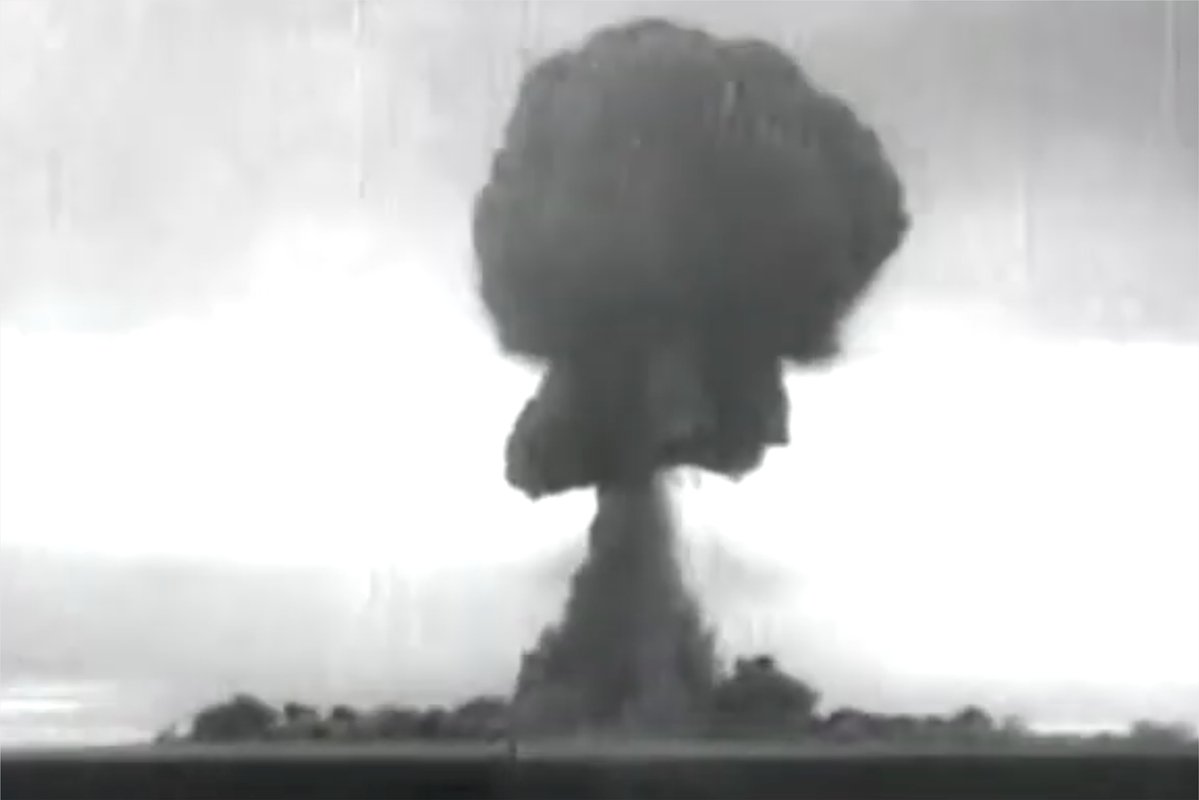 Взрыв первой советской ядерной бомбы РДС-1