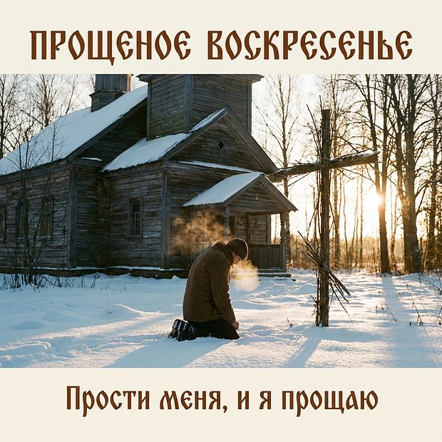 Красивая картинка на Прощеное воскресенье
