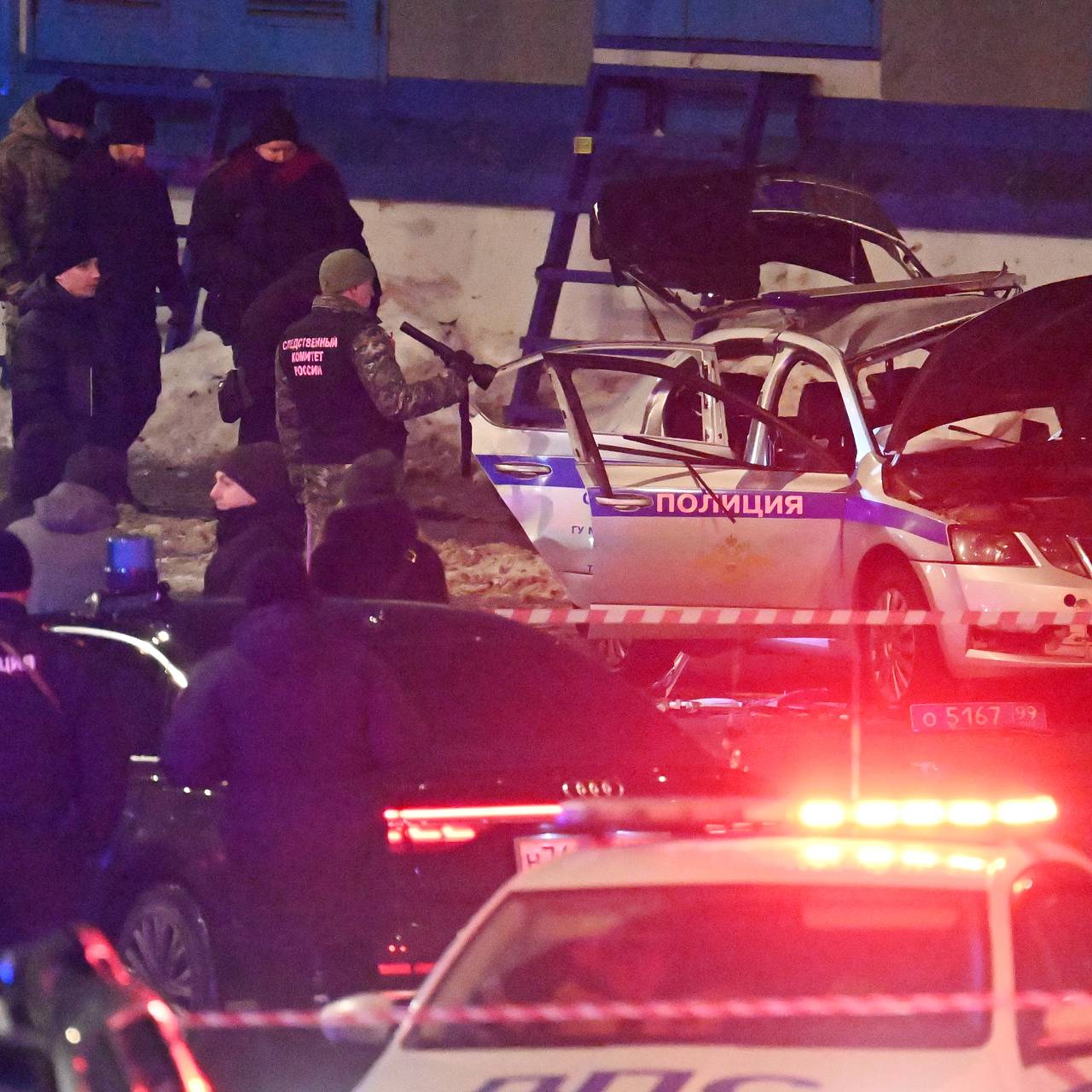 СК назвал причину взрыва около машины ГАИ в Москве