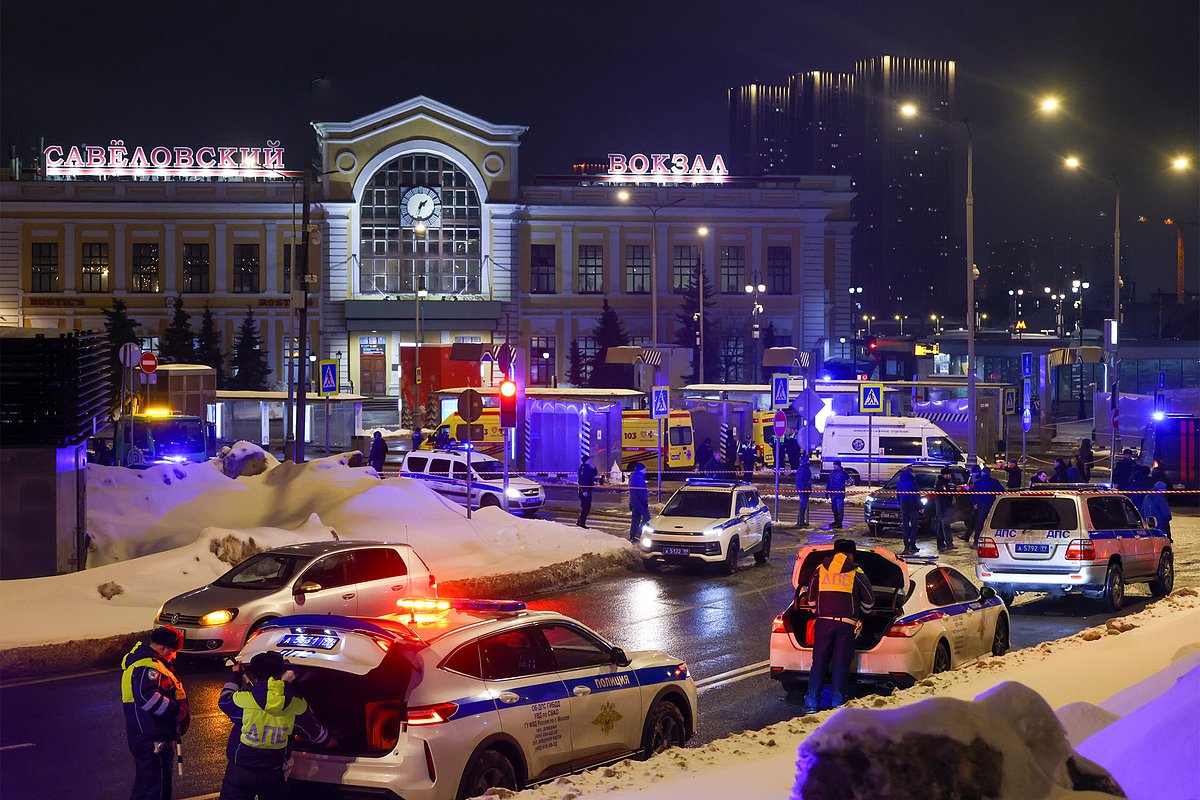 Обстановка у Савеловского вокзала после взрыва