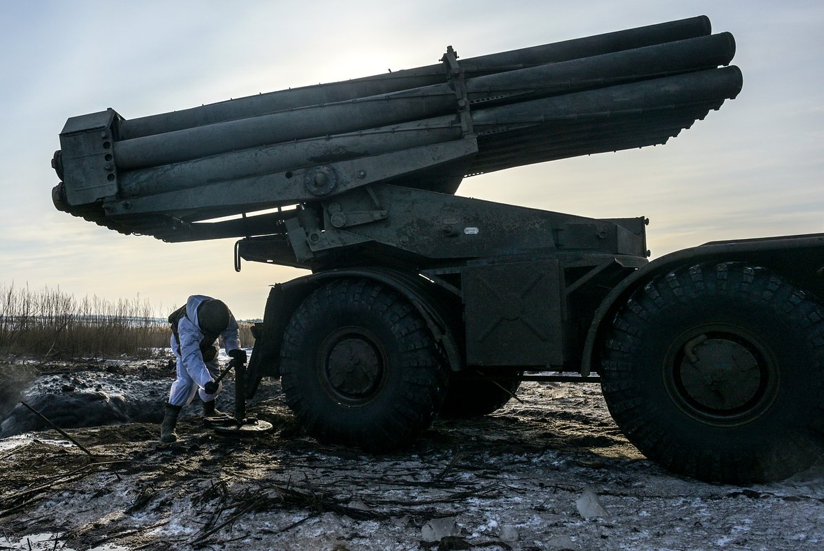 Боевая работа расчета РСЗО «Ураган» 288-й гвардейской артиллерийской бригады группировки войск «Запад», Харьковская область, 2 февраля 2026 года