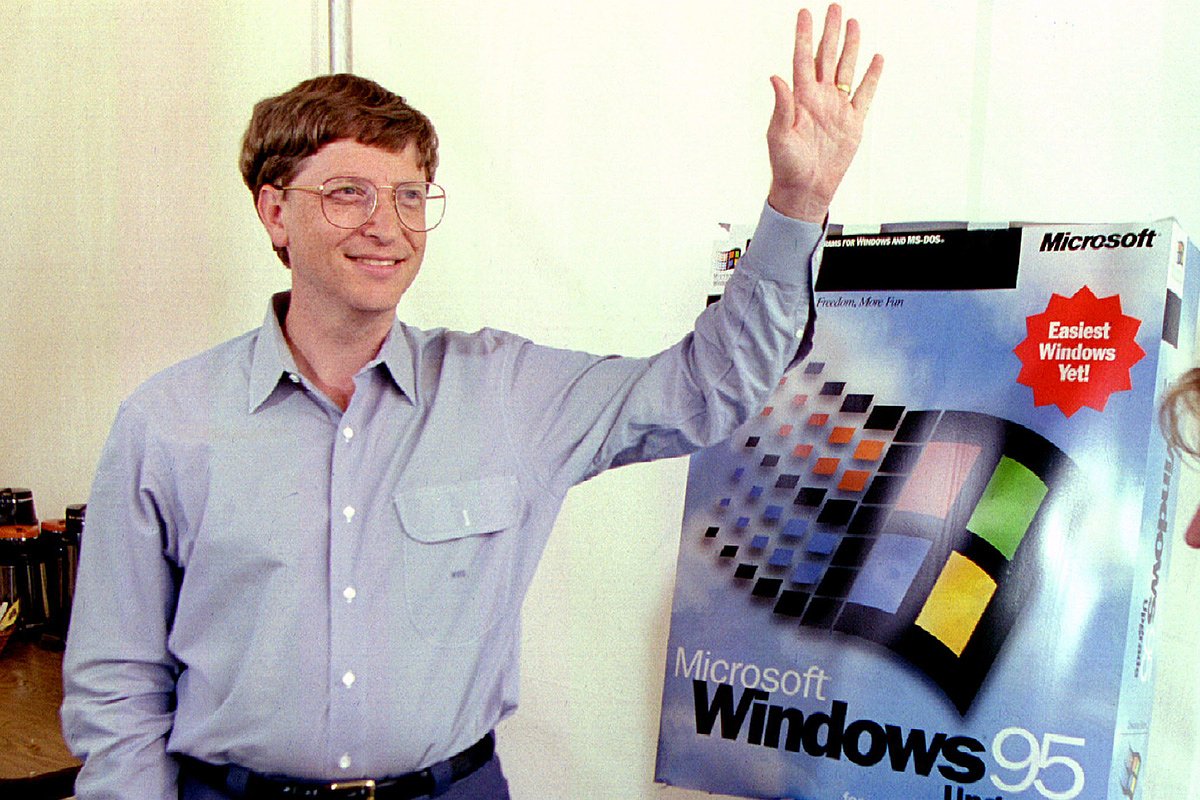 Генеральный директор Microsoft Билл Гейтс, 1995 год