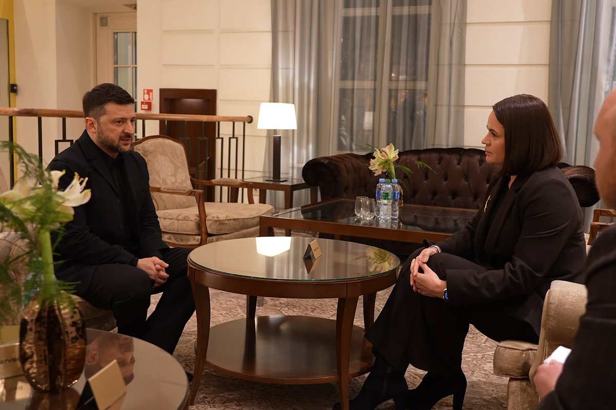 Встреча президента Украины Владимира Зеленского и Светланы Тихановской, Вильнюс, Литва, 26 января 2026 года