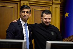 Риши Сунак и Владимир Зеленский