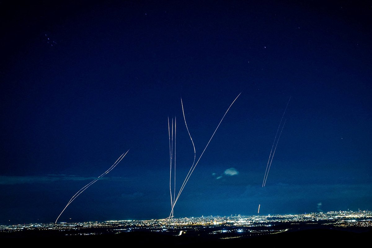 Перехват иранских ракет в небе над Израилем, 28 февраля 2026 года