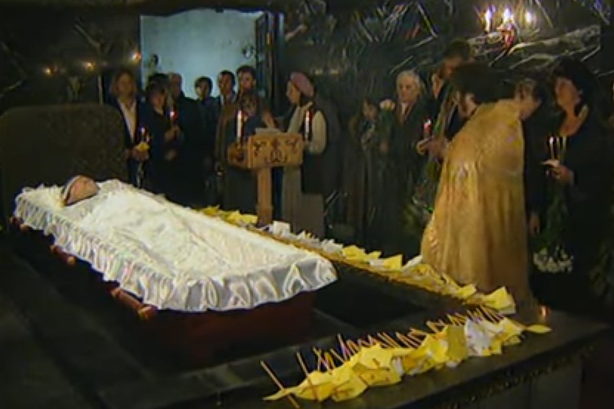 Прощание с американским бизнесменом Полом Тэйтумом в Москве