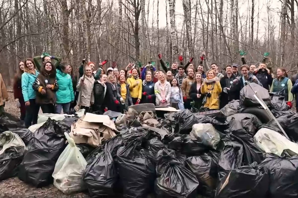 Участники одной из экологических акций Артура Силы