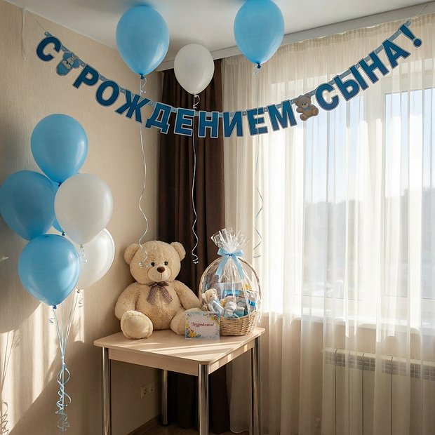 Открытка маме с рождением сына
