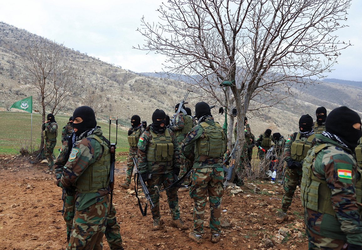 Бойцы Партии свободы Курдистана, Эрбиль, Ирак, 12 февраля 2026 года