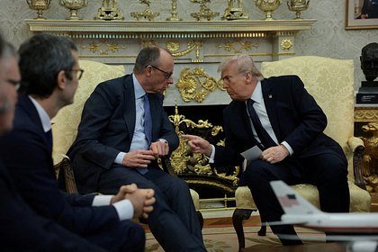 Мерц объяснил свое поведение во время встречи с &laquo;ударившим&raquo; его Трампом