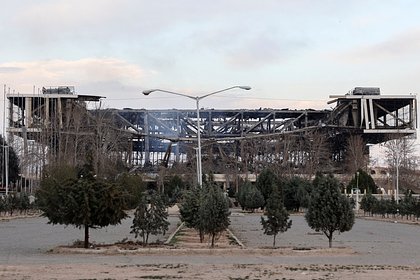 В Иране показали фото разрушенного бомбежками стадиона