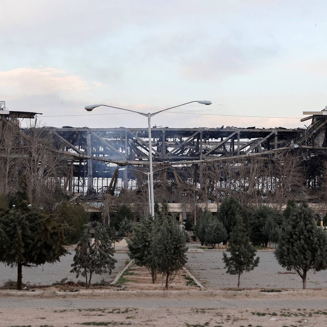 В Иране показали фото разрушенного бомбежками стадиона