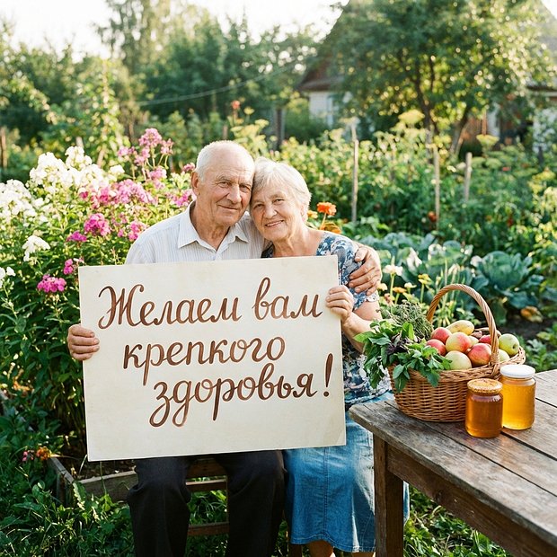 Открытка с пожеланием здоровья
