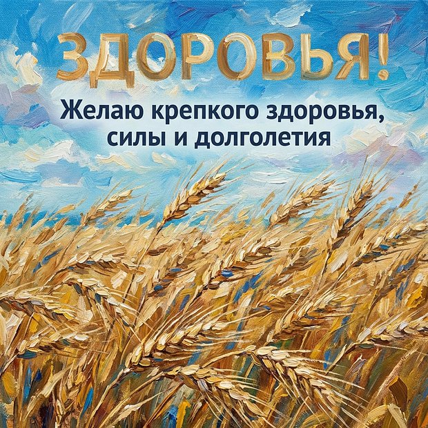 Открытка с пожеланием здоровья
