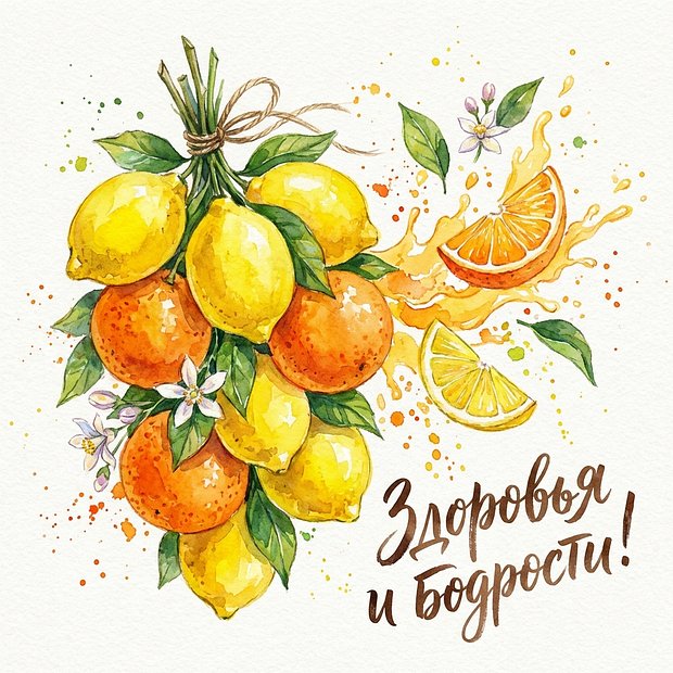 Открытка с пожеланием здоровья
