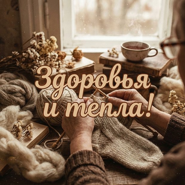 Красивая открытка с пожеланием здоровья и добра
