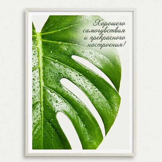 Открытка с добрым утром и с пожеланиями здоровья
