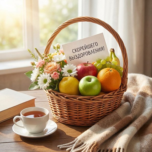 Открытка с пожеланием здоровья
