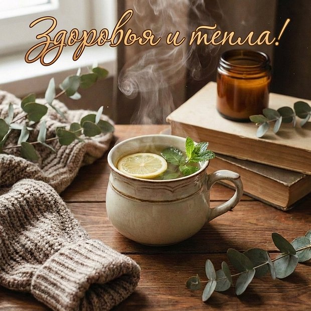 Красивая открытка с пожеланиями здоровья
