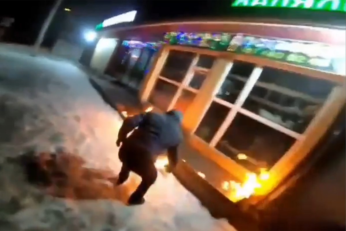 Поджог мусульманского кафе в подмосковной деревне Кунцево