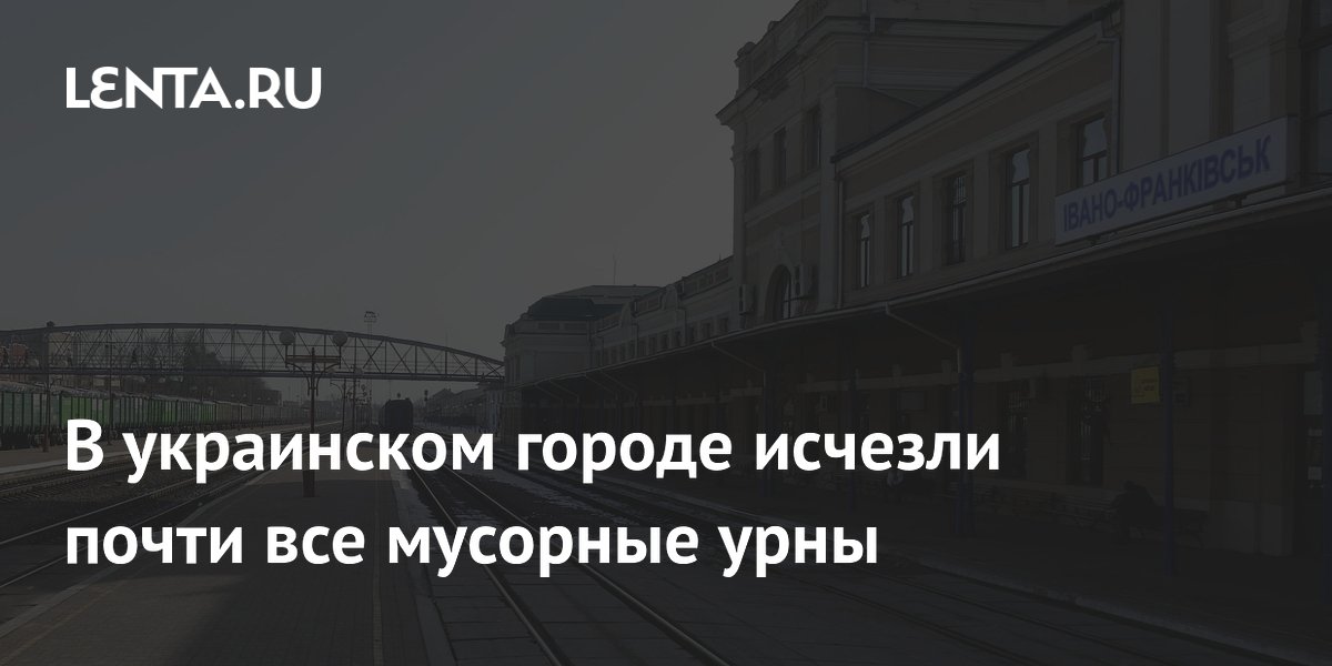 В украинском городе исчезли почти все мусорные урны