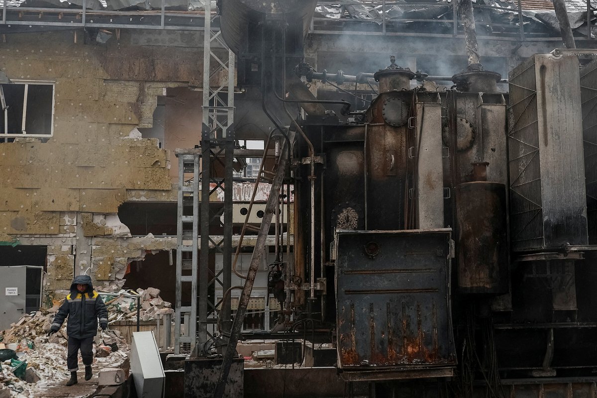 Последствия удара по объекту в Одессе, февраль 2026 года