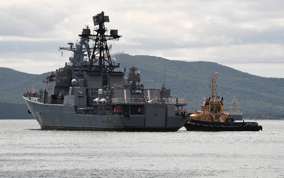 Тренировка экипажей кораблей ВМФ