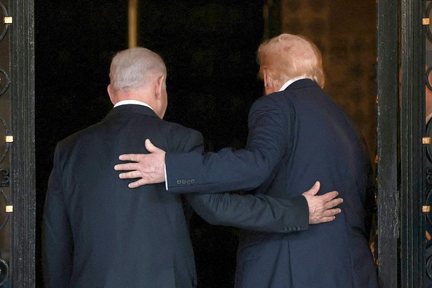 Биньямин Нетаньяху и Дональд Трамп