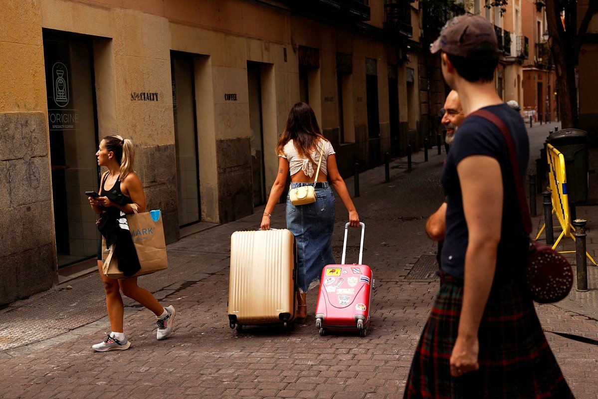 Туристы в Мадриде