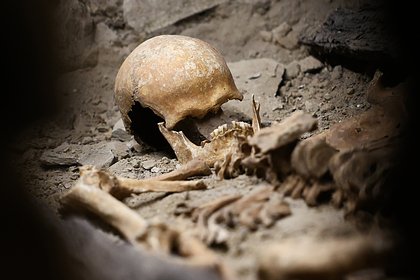 Дети нашли на школьной площадке скелет кельта