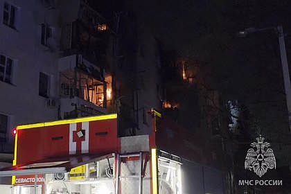 Разрушения после взрыва в многоквартирном доме в Севастополе сняли на видео