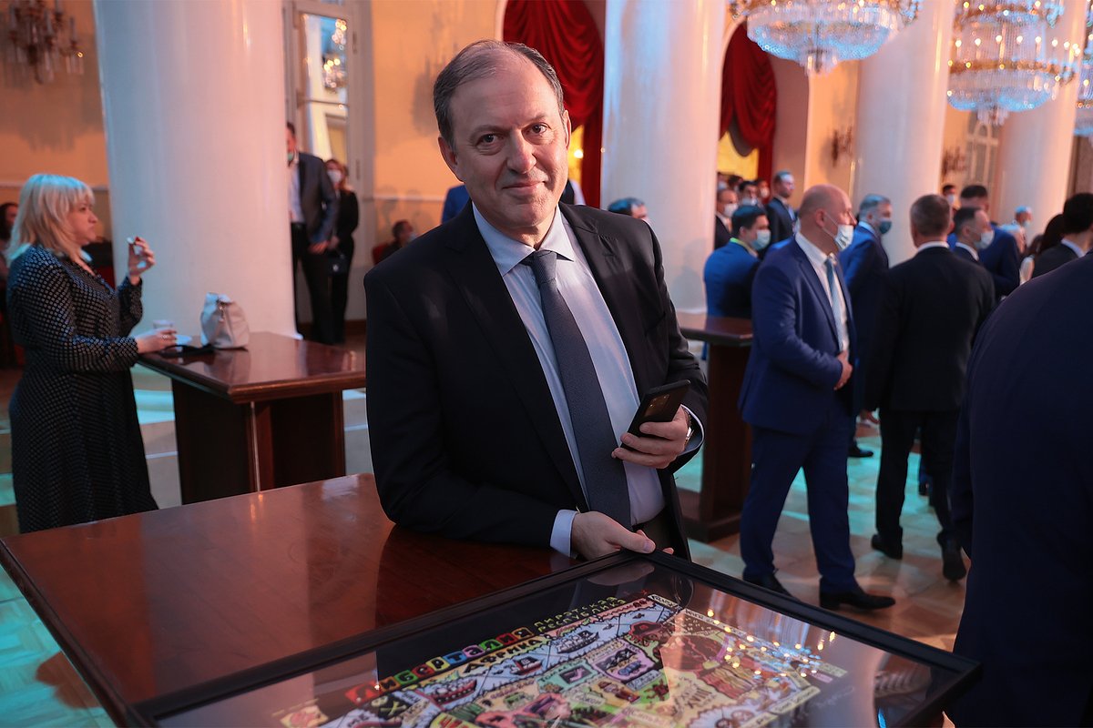 Олег Митволь на праздновании 75-летия лидера ЛДПР Владимира Жириновского в Колонном зале Дома союзов. 25 апреля 2021 года