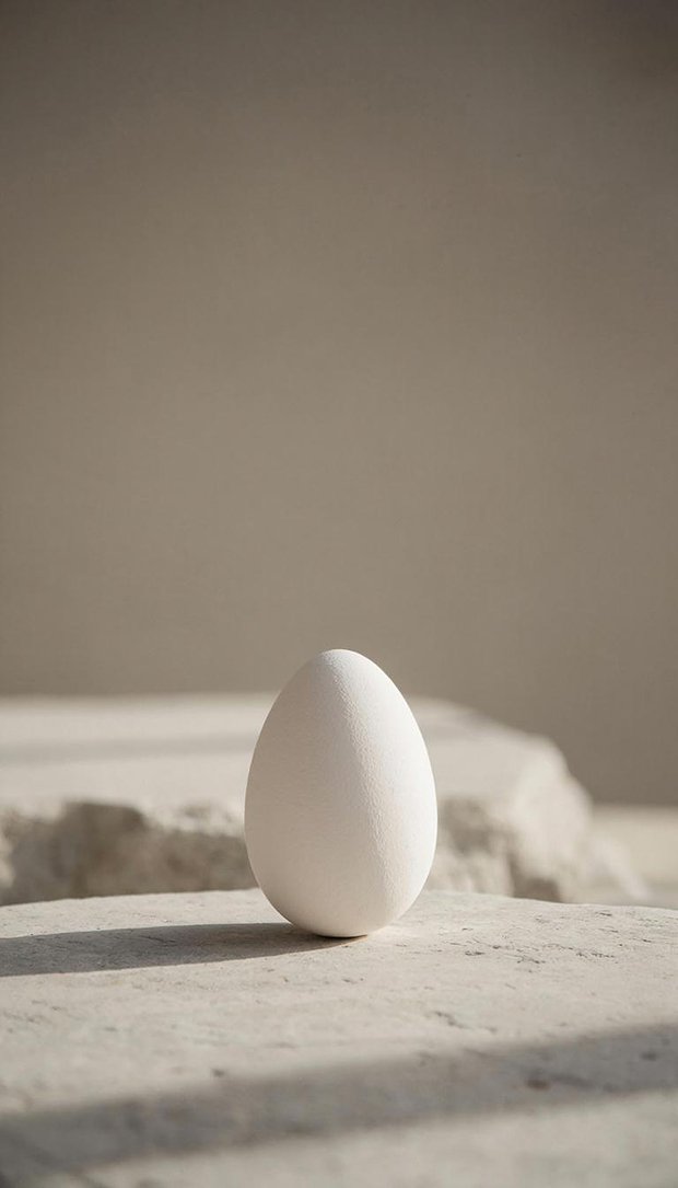 Минималистичные обои на телефон к Пасхе в светлых тонах