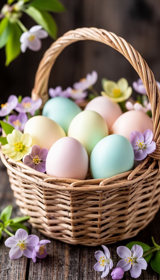 Нежные красивые обои на телефон к Пасхе