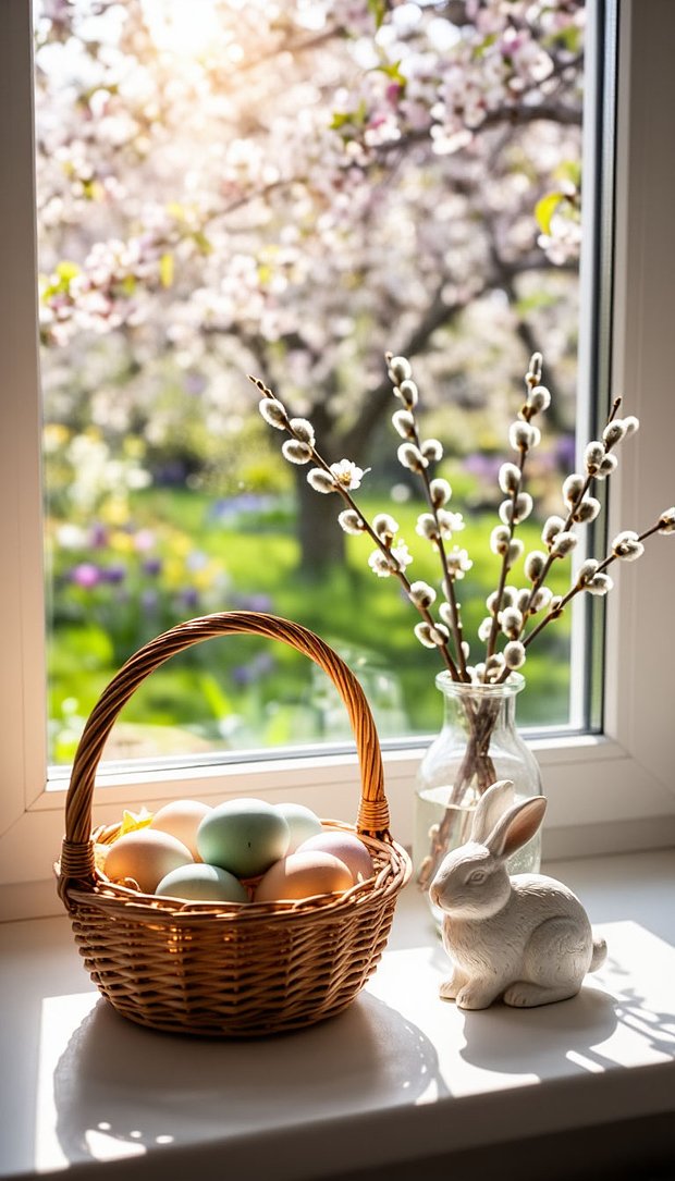 Весенние обои на телефон на тему Пасхи