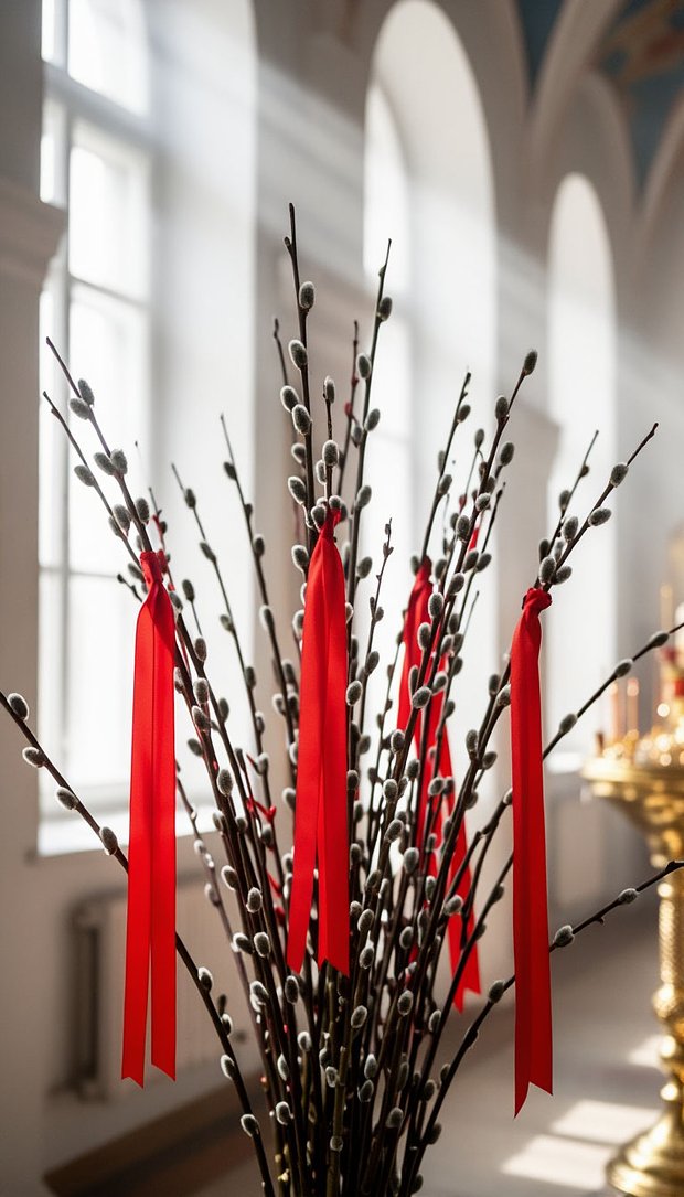 Обои на телефон с вербой и ярким солнечным светом