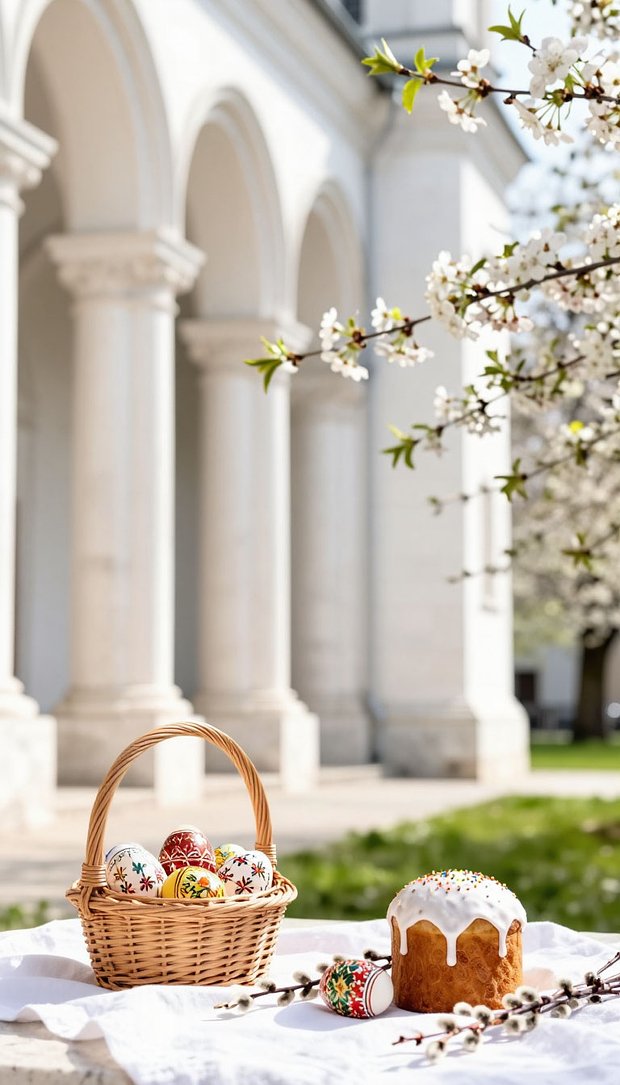 Празднование Пасхи в церкви, обои для телефона