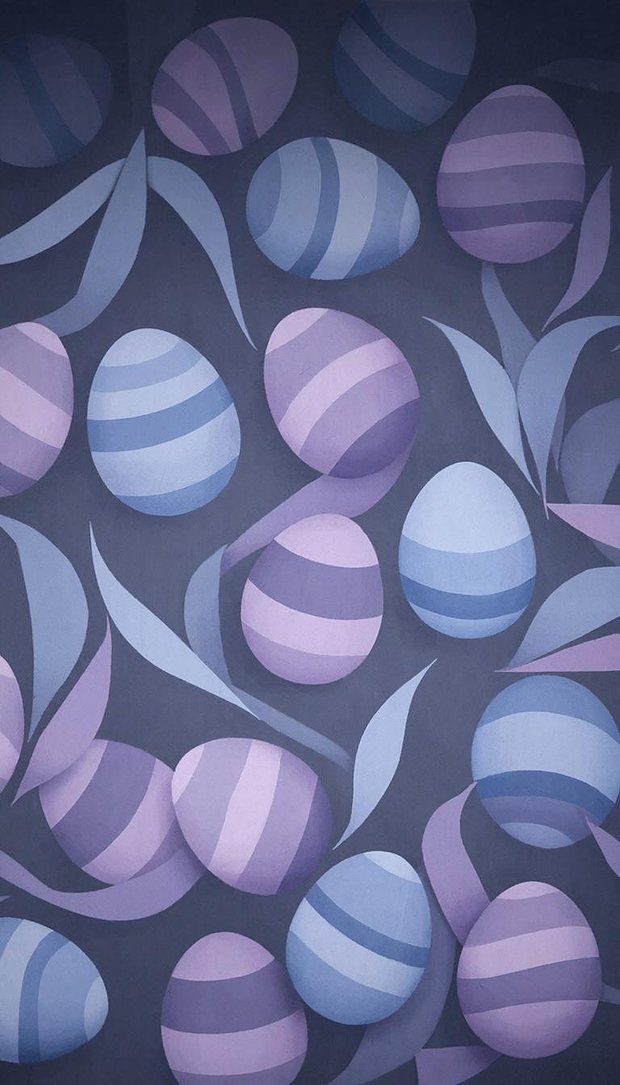 Пасхальные обои в абстрактном стиле