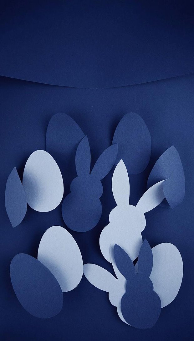 Необычная заставка на телефон на Пасху в стиле минимализм