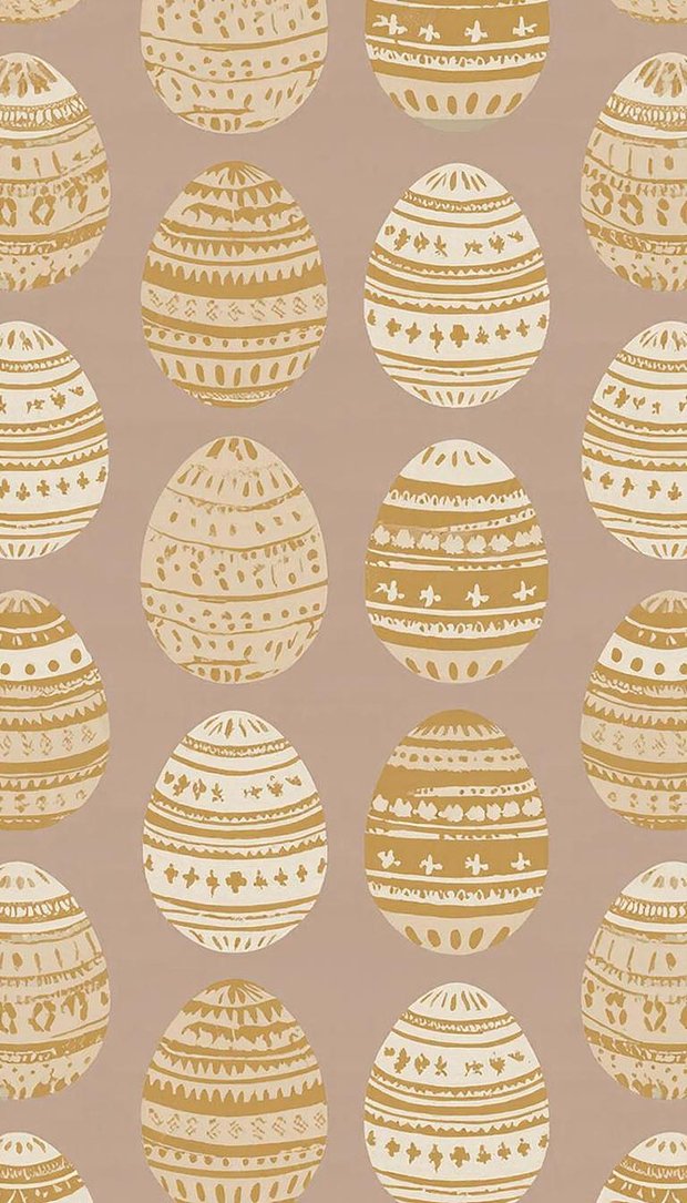 Иллюстрация с пасхальными яйцами для обоев на телефон