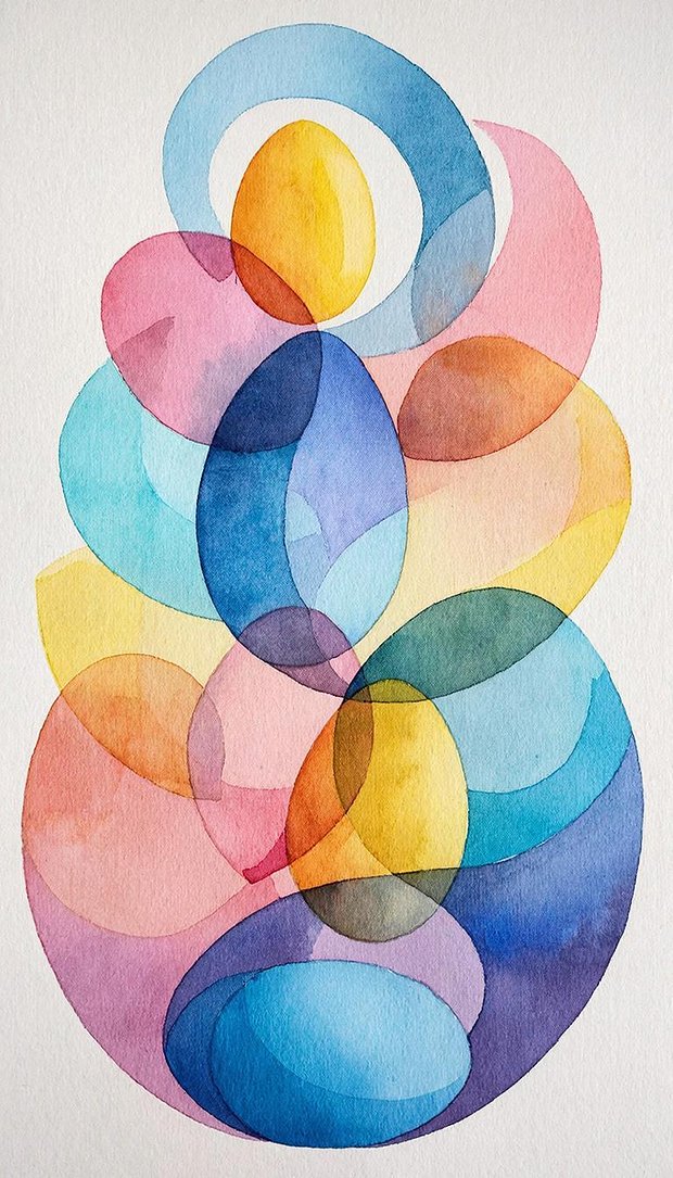 Абстрактное пасхальное изображение для обоев на телефон