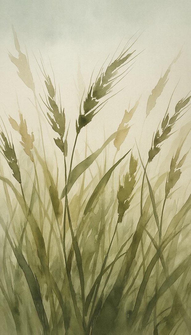 Пасхальные обои для телефона в зеленых тонах